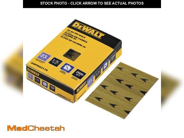 Lot 74-14559673 - DEWALT 1-3/4 in. x 23-Gauge Pin Nail - UNUSED