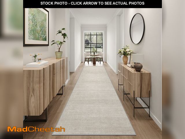 Lot 74-12698300 - Art&amp;Tuft Non-Slip Runner Rug - 2x10 Runner Rug Washable Low-Pile Rugs Runners, Soft Distressed C...