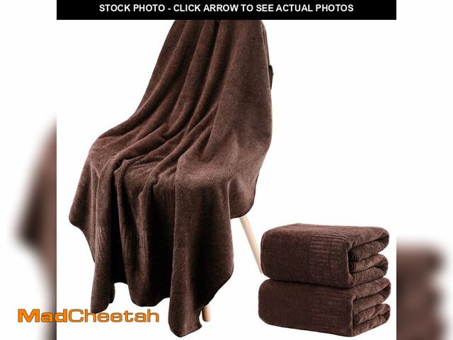 Lot 74-13954206 - SEISSO Bath Towels Set Extra Large 63 x 35 in, Oversized Bath Sheets 70% Polyester 30% Viscose Fiber...