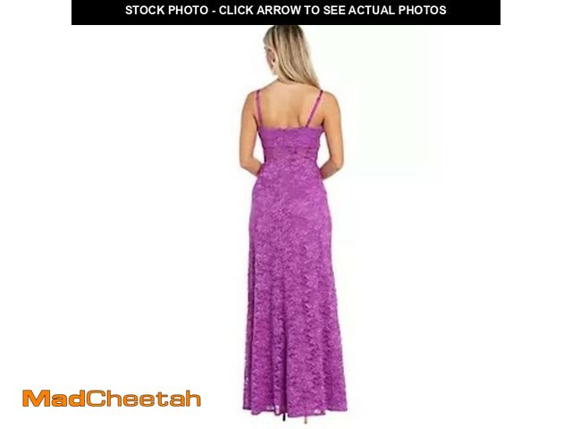 Lot 74-12868373 - MORGAN AND CO. Women's Long Lace Corset Dress W/Scallop Bodice &amp; Spaghetti Straps - 18W - UNUSED