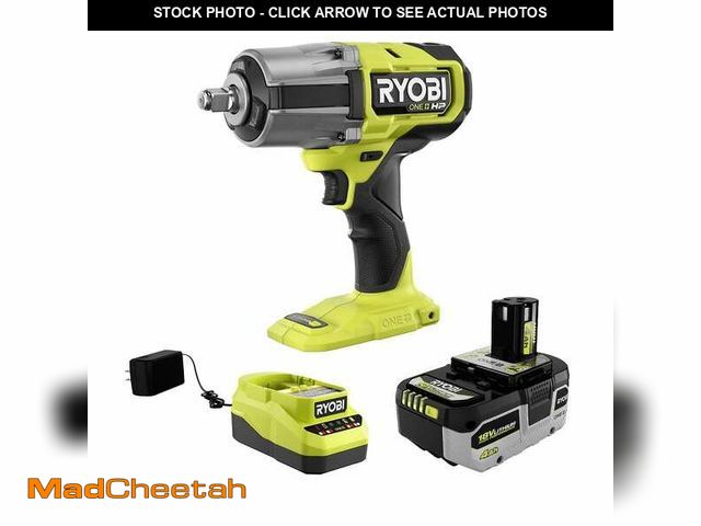 Lot 74-12790774 - RYOBI ONE+ 18V Brushless Cordless 4-Mode 1/2 in. High Torque Impact Wrench Kit with 4.0 Battery and ...