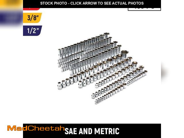 Lot 74-12783599 - GEARWRENCH 1/4 in., 3/8 in. and 1/2 in. Drive 6-Point SAE/Metric Master Socket Set (163-Piece) - UNU...