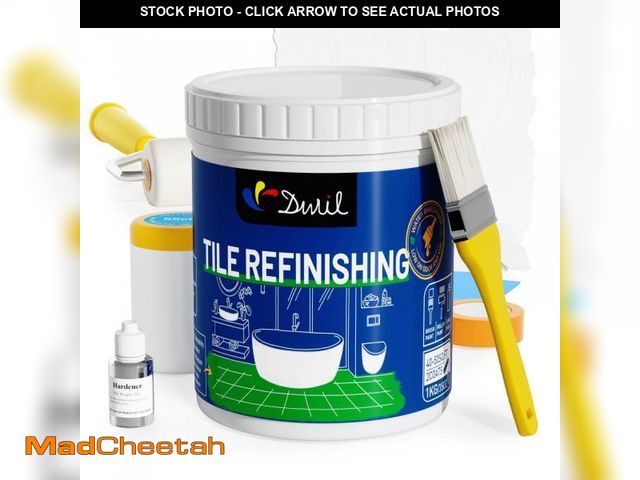 Lot 74-12538065 - DWIL Tub Paint, Tub and Tile Refinishing Kit with Tools, White Bathtub Paint Water Based &amp;Low Od...