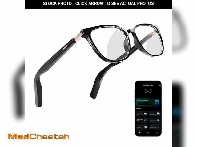 Lot 74-13716605 - KWENRUN AI Smart Glasses for Men &amp; Women Ã¢â¬â Powered by ChatGPT, Real-Time Translation, Blu...
