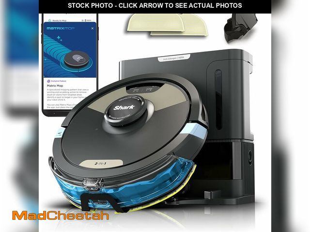 Lot 74-13331755 - Shark Robot Vacuum &amp; Mop Combo, Powerful Suction, Matrix Plus, 60-Day Debris Capacity, HEPA Bagl...