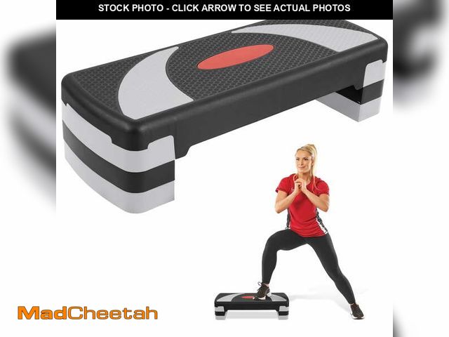 Lot 74-14324815 - FlexWave 31" Adjustable Aerobic Stepper â 4"/6"/8" Height, Non-Slip ABS Platform, 400 lbs Capacity...