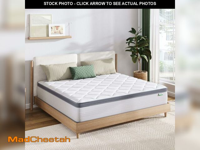 Lot 74-12689064 - Novilla Queen Size Mattress, 10 Inch Queen Hybrid Mattress in a Box, Pocket Innerspring Mattresses f...