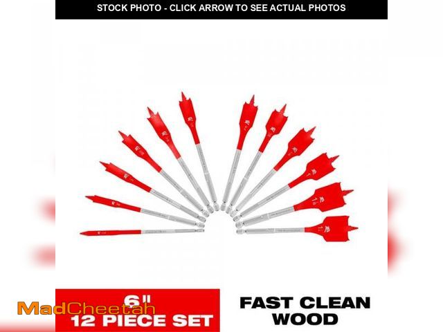 Lot 74-12463541 - DIABLO SPEEDemon High Speed Steel Spade Bit Set (12-Piece) - UNUSED