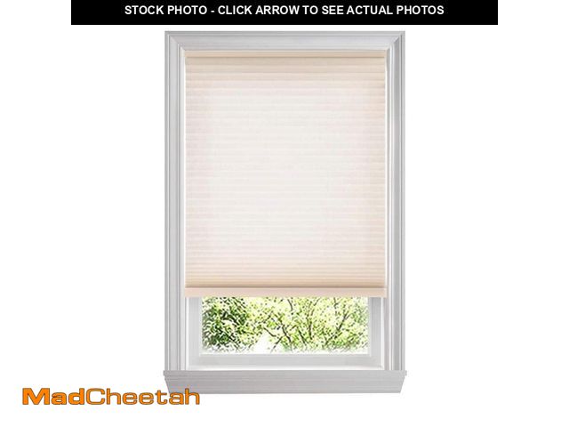 Lot 74-14276995 - Home Decorators Collection Parchment Cordless Light Filtering Cellular Shades for Windows - 26.25 in...