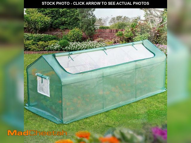 Lot 74-12768405 - Quictent Mini Greenhouse 95"W x 36"D x 36"H, Garden Planter Hot house Portable Green house with 2 Me...