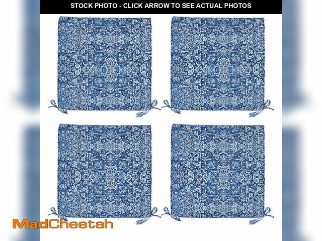 Lot 74-14205457 - 4 Pack Patio Cushion Covers Replacement, Washable Outdoor Cushion Covers Replacement with Zipper, Wa...
