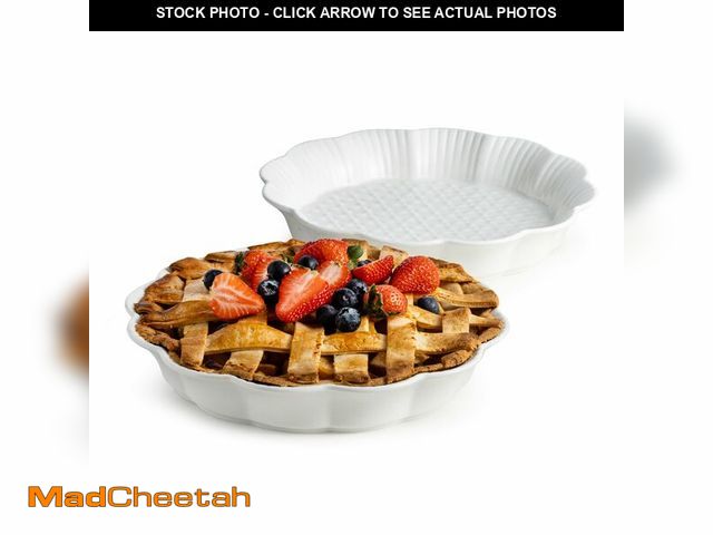 Lot 74-14046483 - Cormomu Pie Pan for Baking 9 Inch, Ceramic Pie Dish, Non-Stick Round Baking Dish, Porcelain Plates w...