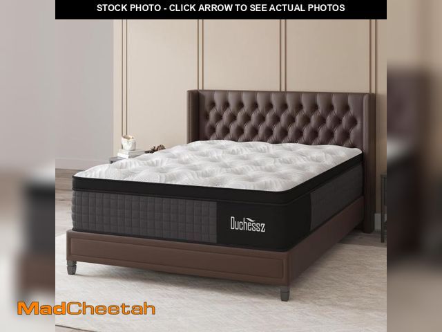 Lot 74-12159644 - Duchessz Queen Mattress, 14 Inch Hybrid Mattresses Eurotop with Gel Memory Foam,Motion Isolation Ind...