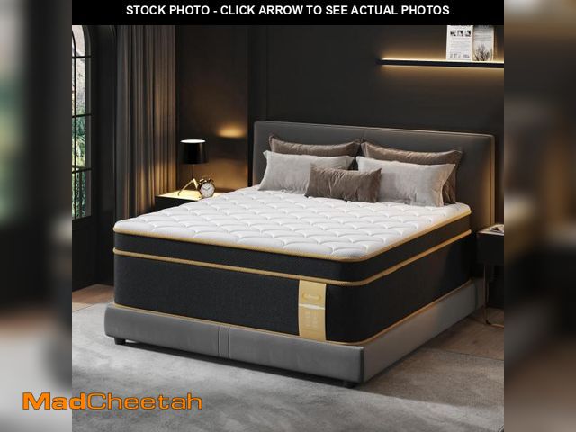 Lot 74-12538632 - LETMOON Firm King Size Mattress [New Version], 14 Inch Gel Memory Foam Hybrid Mattress King Bed in a...