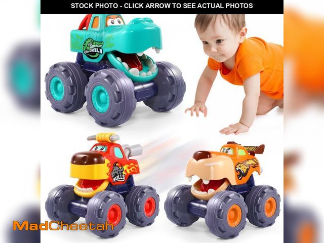 Lot 74-12311011 - OCATO Car Toys for 1 Year Old Boy Gifts, Pull Back Monster Truck Toy Cars for Toddlers 1-3, 1 2 3 On...