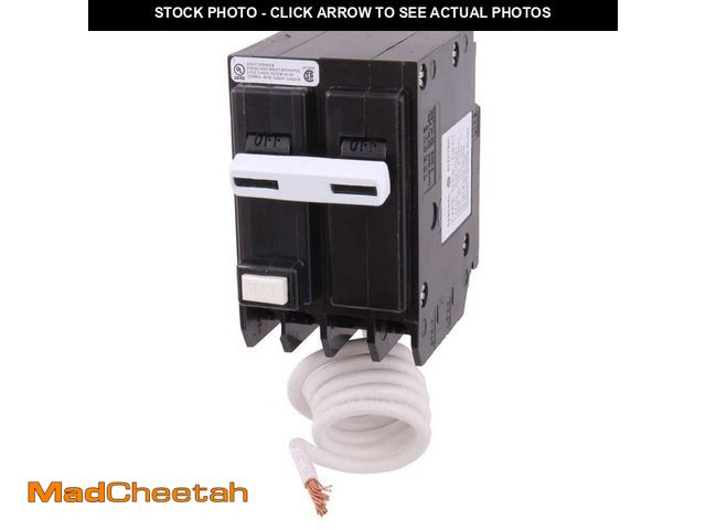 Lot 74-12554752 - 30 Amp Double Pole Ground Fault Breaker with Self-Test - UNUSED