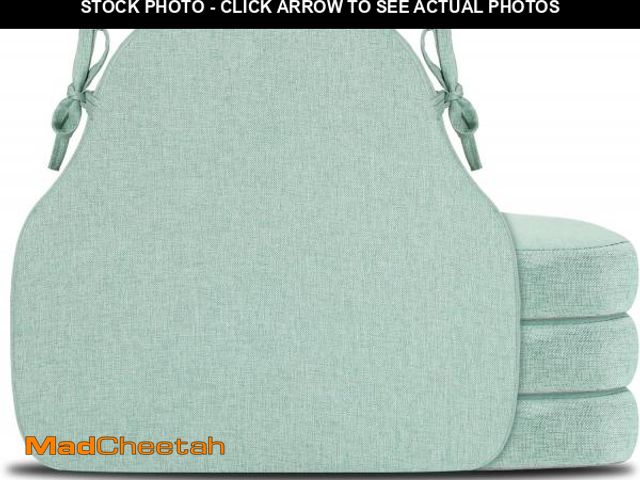 Lot 74-12330792 - PRONOUS Sage Green Winsor Chair Cushions with Ties Set of 4, Dining Kitchen Chair Seat Pads Non Slip...