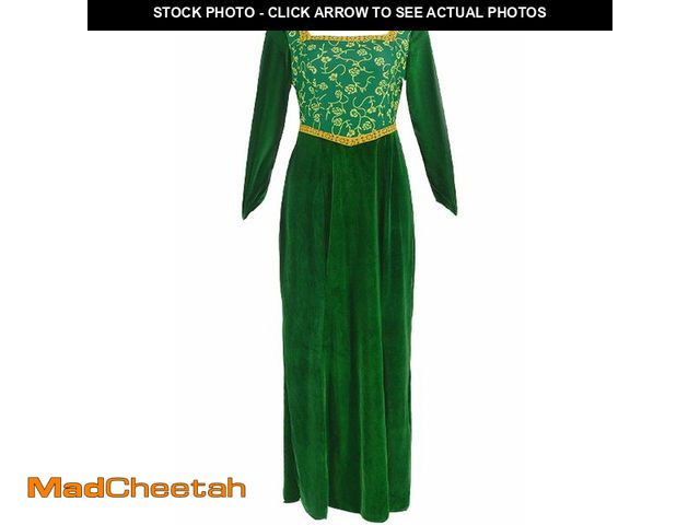 Lot 74-14296115 - Daynofu Kids Girls Dress Costume Toddler Princess Cosplay Green Velvet Gown Halloween Outfit 6 years...