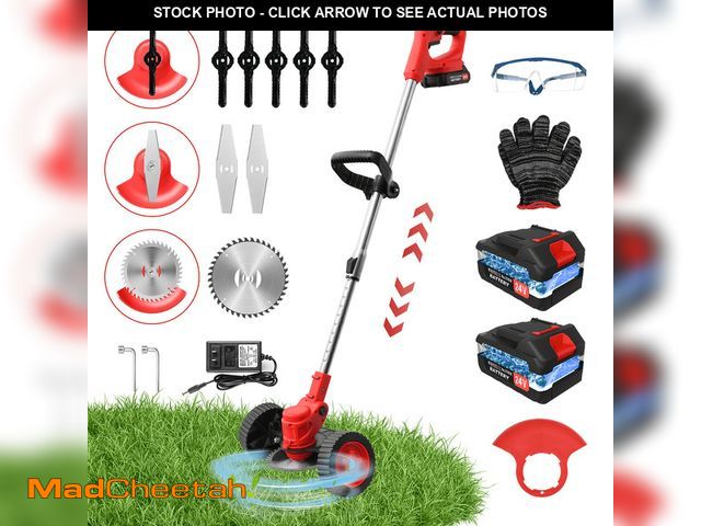 Lot 74-12781964 - Grass Trimmer Cordless Electric Weed Eaters &amp; Weed Trimmer, Weed Lawn Edge Trimmer, Mower with U...