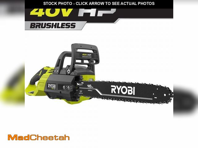 Lot 74-12365473 - RYOBI 40V HP Brushless 16 in. Battery  Chainsaw (Tool Only) - UNUSED