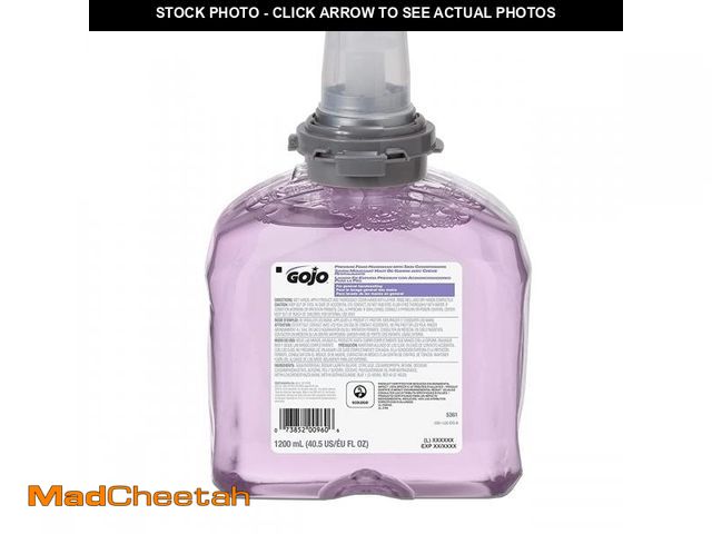 Lot 74-12115224 - GOJO Premium Foam Handwash with Skin Conditioners, Cranberry Scent, EcoLogo Certified, 1200 mL Foam ...