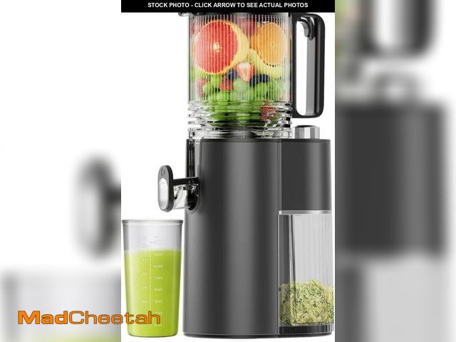 Lot 74-12305026 - Cold Press Juicer, 5.8" Wide Feed Chute Juice Extractor Machine with 400W, High Juice Yield, Slow Ma...