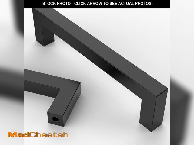 Lot 74-13566371 - Asidrama 10 Pack 5 Inch(128mm) Matte Black Kitchen Cabinet Handles, Stainless Steel Cabinet Pulls Ki...