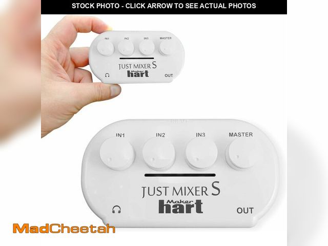 Lot 74-13571809 - Maker hart JUST Mixer S Portable 3 Channels Stereo IN Mini Audio Mixer/2 Stereo Output/Battery/USB P...