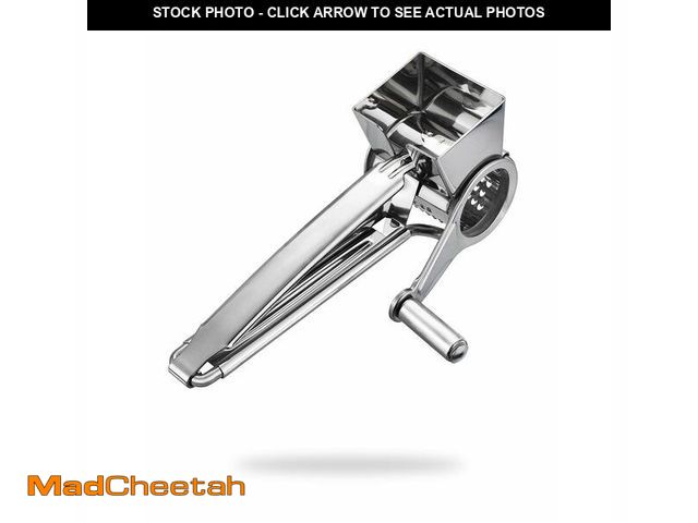 Lot 74-14153874 - TONMA Multipurpose Rotary Cheese Grater with 1 Stainless Steel Handheld Drums for Parmesan, Mozzerel...