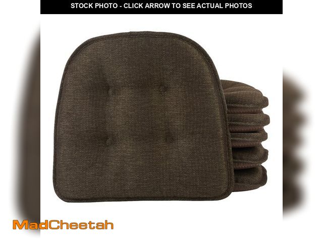 Lot 74-13564055 - Klear Vu Omega Non-Slip Chair Cushions, Assembled in USA, U-Shaped Skid-Proof Seat Pads for Dining R...