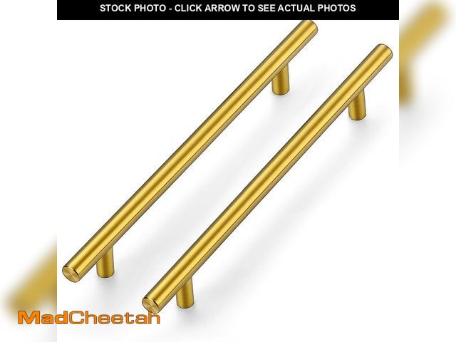Lot 74-12716419 - Ravinte Gold Cabinet Handles 20 Pack 7-1/2 Inch Cabinet Pulls Brushed Brass Kitchen Cabinet Handles ...