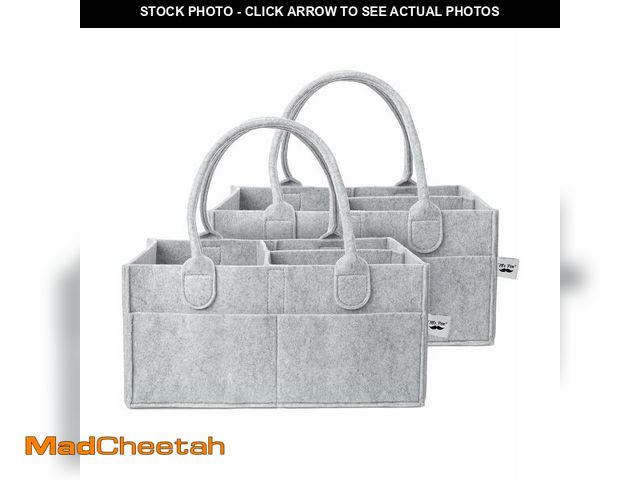 Lot 74-14211570 - Mr. Pen- Baby Diaper Caddy Organizer, 2 Pack, Gray, Nursery Storage Bin and Car Organizer for Diaper...