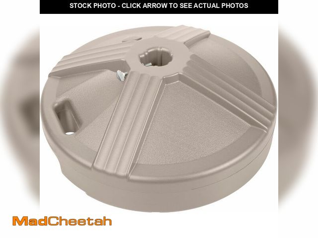 Lot 74-14349106 - US Weight Durable Fillable Umbrella Base for Patio Table - 50 Pound Capacity Heavy Duty Adjustable S...