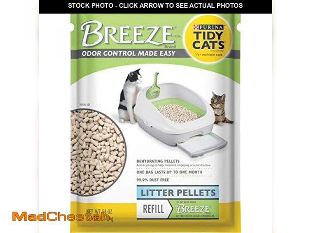 Lot 74-12098439 - Purina Tidy Cats Litter Pellets, Breeze Refill Litter Pellets in Recyclable Box - (6) 3.5 lb. Bags -...