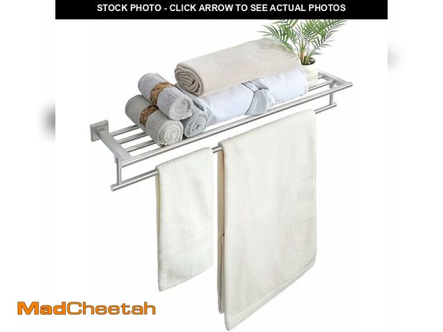 Lot 74-13926837 - Alise Towel Racks for Bathroom Wall Mounted,Bathroom Towel Rack with Tower Bar,32 Inch Double Towel ...