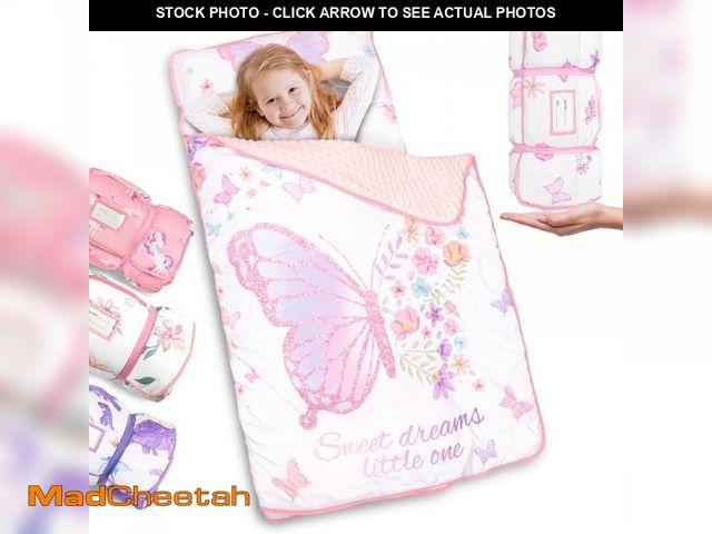 Lot 74-12490655 - Primlect Nap Mat, 55" x 22" x 2", Thickened Sleeping Bags with Removable Pillow, for Daycare - UNUSE...
