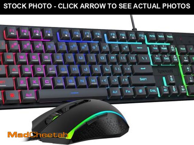 Lot 74-12331049 - Redragon Updated S107 Gaming Keyboard and Mouse, RGB Gaming Keyboard and 10000 DPI Mouse Combo with ...