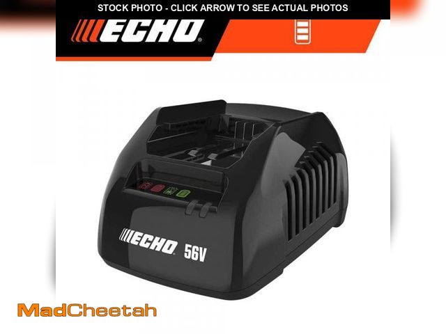 Lot 74-12146412 - ECHO 56V Battery System Standard Charger with On-Board LED Diagnostics and 6 ft. Power Cord with Opt...