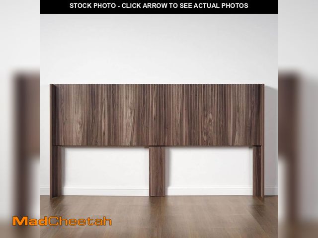Lot 74-13037928 - Noble House Josiah Modern Walnut Brown Wood King Wall Mounted Panel Headboard Only - UNUSED