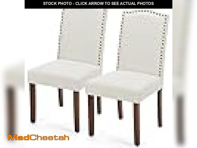 Lot 74-12510104 - DUMOS Dining Chairs Set of 2, Moden Kitchen Table Chairs with Wooden Legs and Padded Seat for Dining...