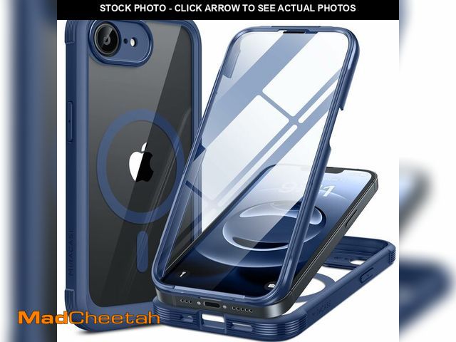 Lot 74-12844168 - Miracase Magnetic for iPhone 16e Case Full-Body Phone with Built-in Glass Screen Protector, [Compati...