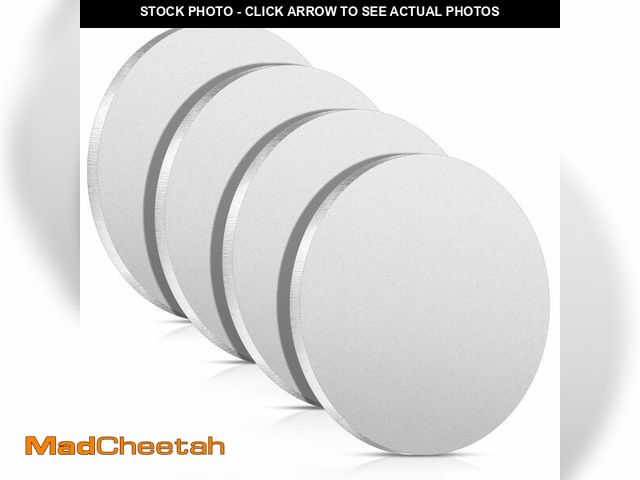 Lot 74-14335012 - Hicarer 4 Pcs 1/4" Thickness Stainless Steel Disc 3" Diameter Round Circle Plate Metal Circles for C...