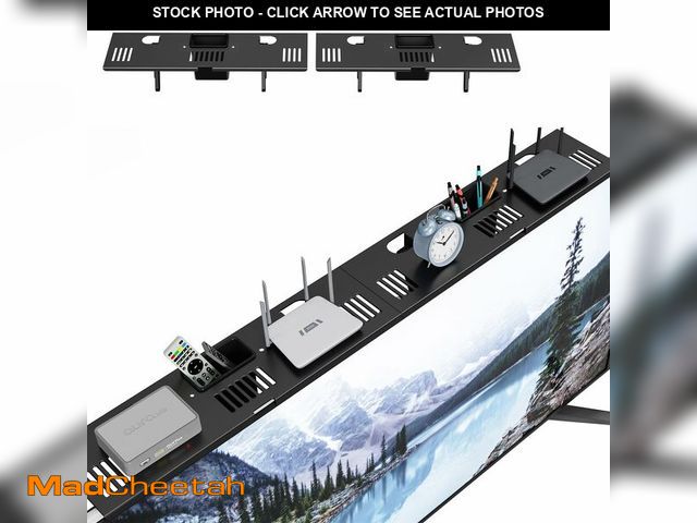 Lot 74-14057720 - CABTE Adjustable Steel TV Top Shelf, Floating TV Stand, Universal Monitor Shelf for Soundbar, Game C...