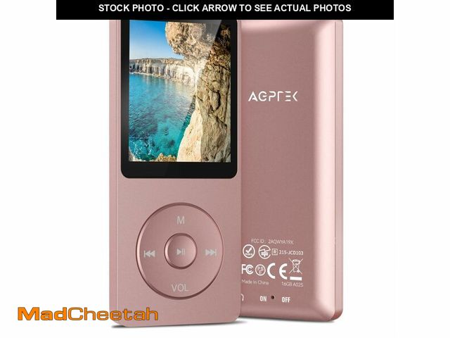 Lot 74-14144295 - AGPTEK A02S 16GB MP3 Player, 70 Hours Playback Lossless Sound Music Player, Supports up to 128GB, Ro...