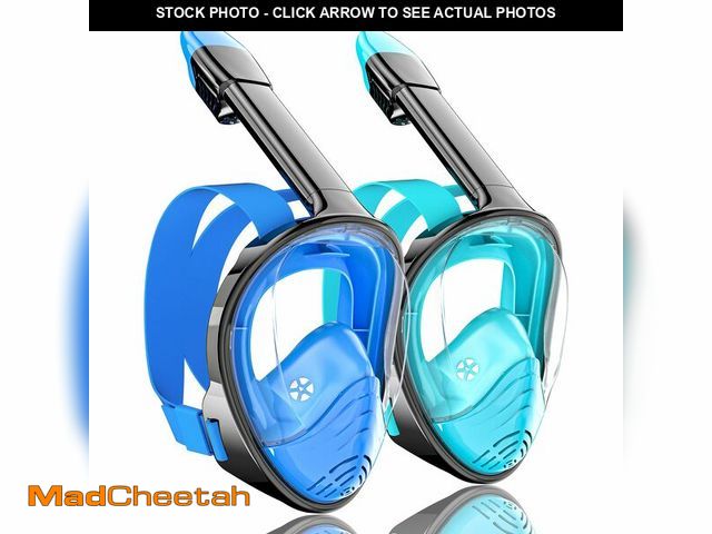 Lot 74-12716311 - QingSong Full Face Snorkel Mask for Adults, Snorkeling Gear with Camera Mount, 180 Degree Panoramic ...