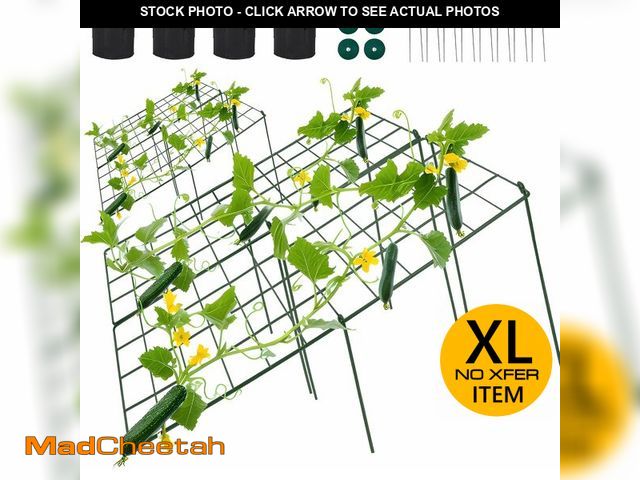 Lot 74-13040909 - Toriexon Cucumber Trellis for Raised Bed, 48" L x 32" W Garden Trellis for Climbing Plants Outdoor w...