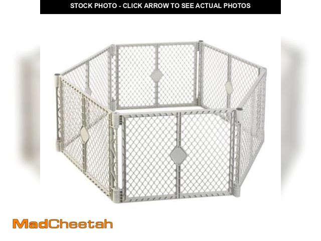 Lot 74-12405884 - Toddleroo by North States Superyard Explorer Baby Play Yard  Gray Plastic - UNUSED