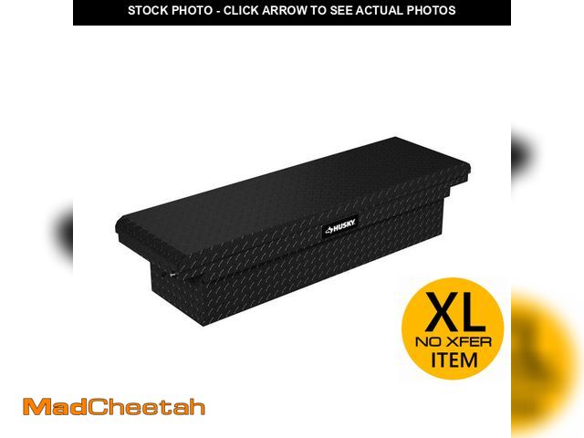 Lot 74-14254517 - Husky Crossbed Truck Tool Box in Aluminum, 71.36 in. Full-Size, in Matte Black - USED