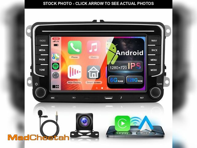 Lot 74-12708737 - 8 Core 6G+128G Car Radio Stereo for VW Volkswagen Seat Golf Passat Jetta Beetle Tiguan Touran EOS, C...