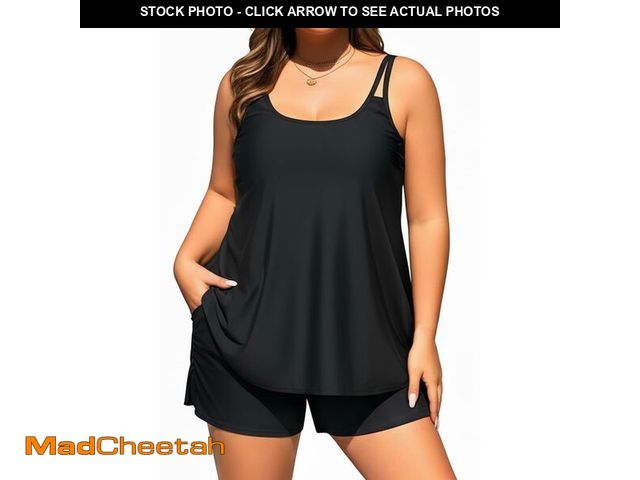Lot 74-14302882 - Tempt Me Plus Size Tankini Swimsuits - Women Two Piece Tankini Top with Shorts Flowy Swimsuit 2025 B...